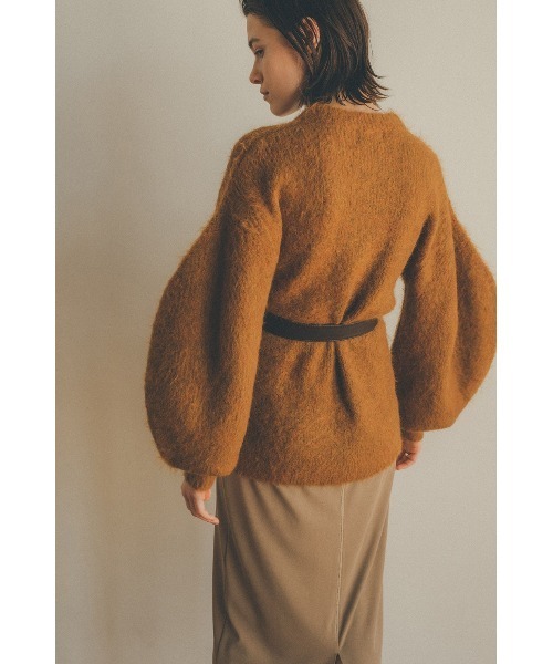 CLANE(クラネ)の「ROUND SLEEVE MOHAIR KNIT TOPS(ニット/セーター・レディース・ブルー/アイボリー/イエロー・1/2)」の5枚目の写真