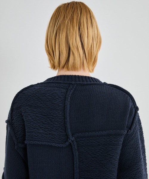 Name.（ネーム）の「PATCHWORK KNIT SWEATER（ニット/セーター・メンズ・ベージュ/ネイビー・1）」の17枚目の写真