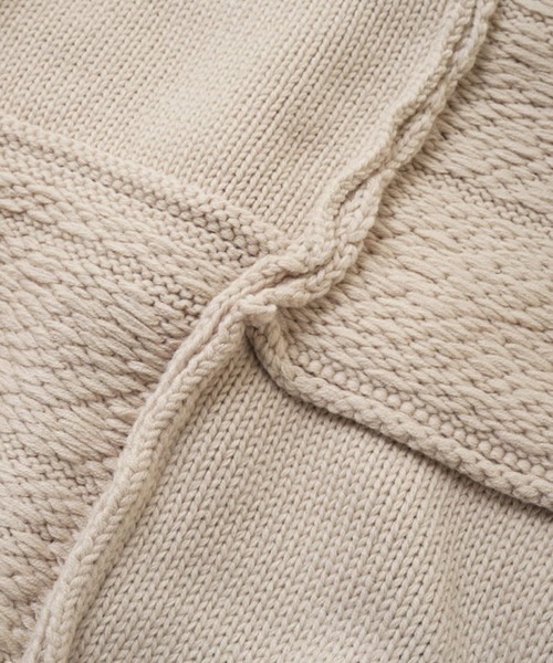 Name.（ネーム）の「PATCHWORK KNIT SWEATER（ニット/セーター・メンズ・ベージュ/ネイビー・1）」の14枚目の写真