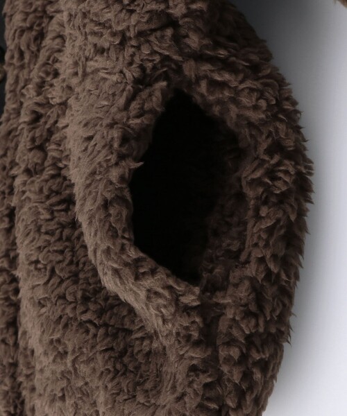 BRANSHES(ブランシェス)の「【ノーカラー】ボアジャケット(ブルゾン・キッズ・ブラック/アイボリー/ブラウン・110/140/120/100/130/150)」の22枚目の写真