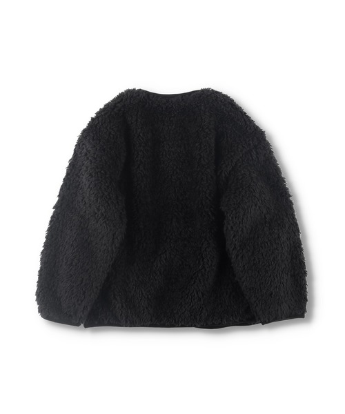 BRANSHES(ブランシェス)の「【ノーカラー】ボアジャケット(ブルゾン・キッズ・ブラック/アイボリー/ブラウン・110/140/120/100/130/150)」の16枚目の写真