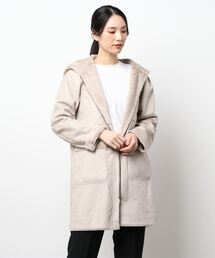 NICOLE white | リバーシブル フェイクムートンコート(ムートンコート)