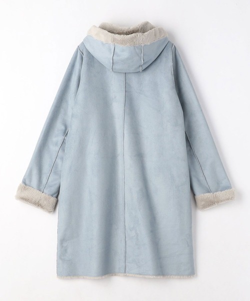 NICOLE white(ニコルホワイト)の「リバーシブル フェイクムートンコート(ムートンコート・レディース・サックスブルー/ベージュ/チャコールグレー・LARGE/MEDIUM)」の22枚目の写真