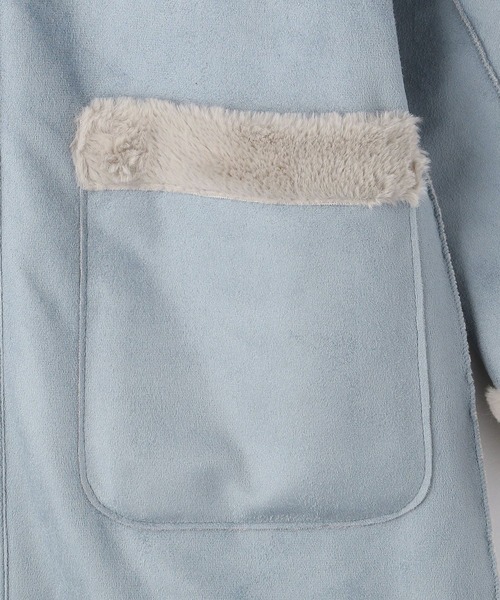 NICOLE white(ニコルホワイト)の「リバーシブル フェイクムートンコート(ムートンコート・レディース・サックスブルー/ベージュ/チャコールグレー・LARGE/MEDIUM)」の20枚目の写真