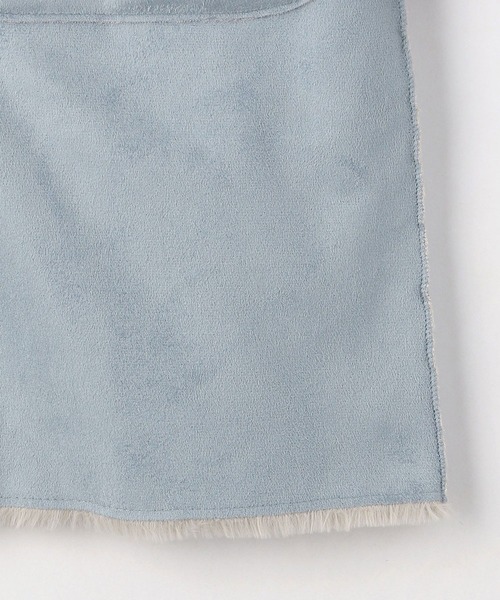 NICOLE white(ニコルホワイト)の「リバーシブル フェイクムートンコート(ムートンコート・レディース・サックスブルー/ベージュ/チャコールグレー・LARGE/MEDIUM)」の18枚目の写真