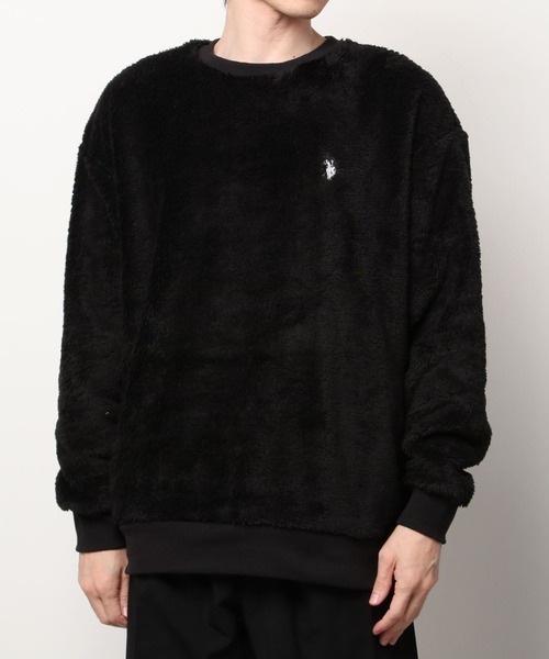 U.S. POLO ASSN.(ユーエスポロアッスン)の「U.S. POLO ASSN. / ユーエスポロアッスン 別注 コラボ ボア フリース トレーナー(スウェット・メンズ・ホワイト/ブラック/ネイビー/グレイッシュベージュ・MEDIUM/LARGE)」の16枚目の写真
