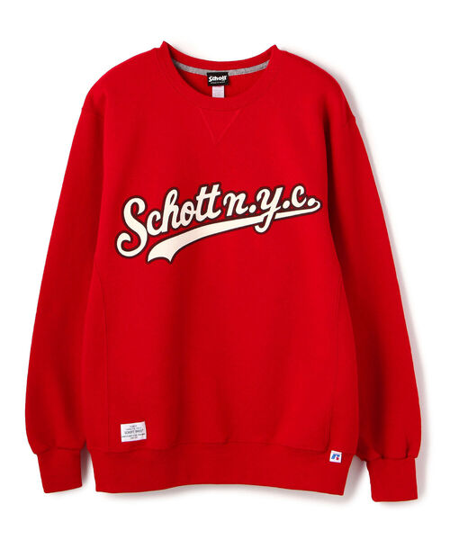 【WEB LIMITED】Schott×RUSSELL ATHLETIC/ショット×ラッセル アスレチック/CREW NECK SWEAT/スウェット 【WEB LIMITED】Schott×RUSSELL ATHLETIC/ショット×ラッセル アスレチック/CREW NECK SWEAT/スウェット