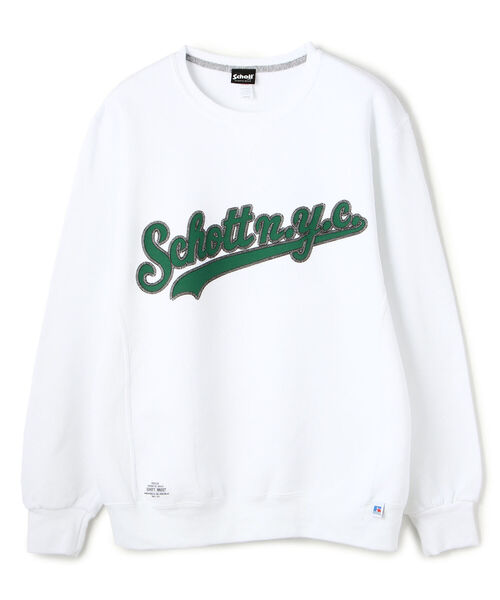 【WEB LIMITED】Schott×RUSSELL ATHLETIC/ショット×ラッセル アスレチック/CREW NECK SWEAT/スウェット 【WEB LIMITED】Schott×RUSSELL ATHLETIC/ショット×ラッセル アスレチック/CREW NECK SWEAT/スウェット