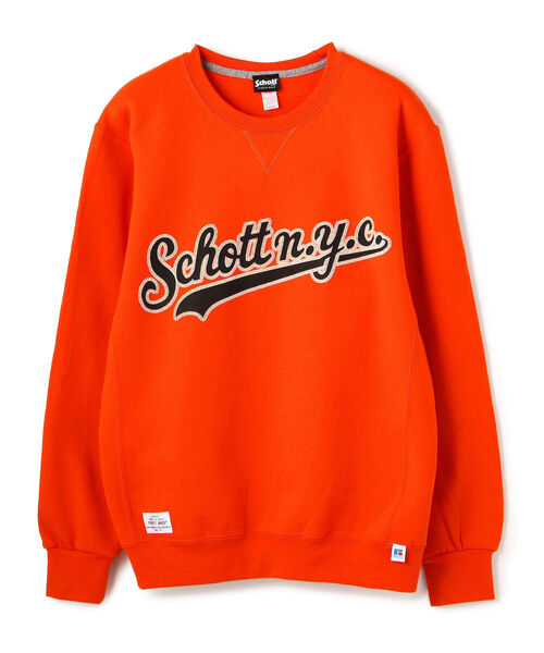 schott（ショット）の「【WEB LIMITED】Schott×RUSSELL ATHLETIC/ショット×ラッセル アスレチック/CREW NECK SWEAT/スウェット（スウェット・メンズ・ブラック/ネイビー/ライトブルー/ホワイト/レッド/ロイヤルブルー/オレンジ・LARGE/X-LARGE/XX-LARGE）」の7枚目の写真