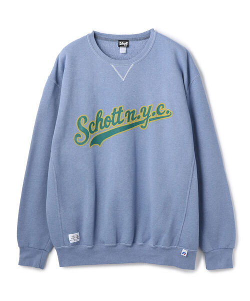 schott（ショット）の「【WEB LIMITED】Schott×RUSSELL ATHLETIC/ショット×ラッセル アスレチック/CREW NECK SWEAT/スウェット（スウェット・メンズ・ブラック/ネイビー/ライトブルー/ホワイト/レッド/ロイヤルブルー/オレンジ・LARGE/X-LARGE/XX-LARGE）」の21枚目の写真
