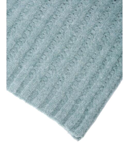 earth music&ecology（アースミュージックアンドエコロジー）の「ブラッシュヤーンマフラー＊（マフラー・レディース・アイボリー/チャコールグレー/ベージュ/ミント・FREE）」の14枚目の写真