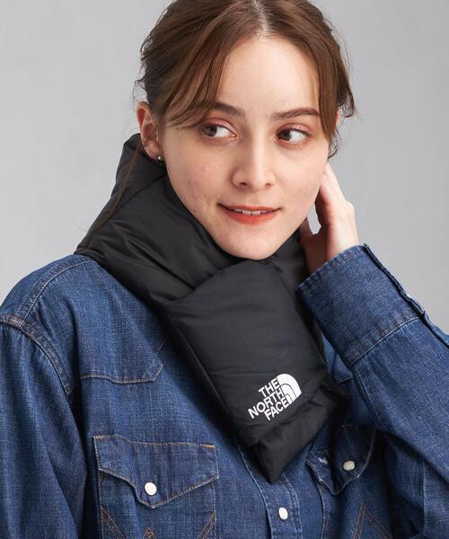 THE NORTH FACE（ザノースフェイス）の「【WEB限定】＜THE NORTH FACE＞ヌプシ マフラー / Nuptse Muffler（マフラー・レディース・ブラック/オリーブ・FREE）」の2枚目の写真