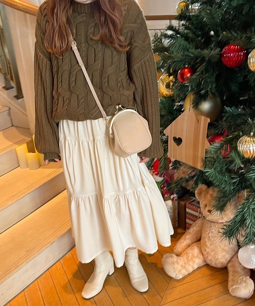 apres jour clair(アプレジュールクレア)の「【apres jour clair】ティアードワンピース(ワンピース・レディース・ブラウン系その他/ライトベージュ・X-LARGE/フリー)」の11枚目の写真