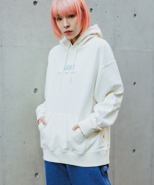 VANS（バンズ）の「VANS/バンズ  LEOPARD SQUARE HOODIE　プルオーバーパーカー（パーカー・メンズ・アイボリー/ブラック/ラベンダー・M/L/XL）」の7枚目の写真