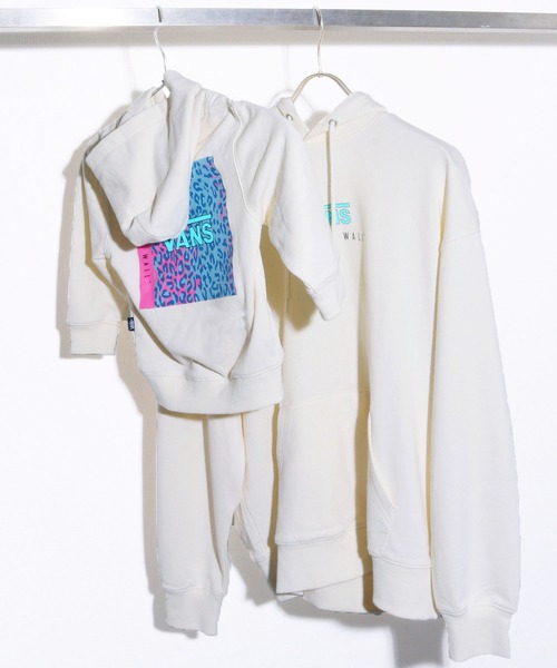 VANS（バンズ）の「VANS/バンズ  LEOPARD SQUARE HOODIE　プルオーバーパーカー（パーカー・メンズ・アイボリー/ブラック/ラベンダー・M/L/XL）」の12枚目の写真