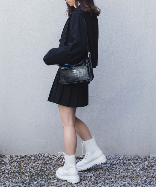 WEGO（ウィゴー）の「WEGO/ポーチ付2WAYショルダー（ショルダーバッグ・レディース・ブラック/オフホワイト/ピンク/グリーン/ブラック系その他/ホワイト系その他・FREE）」の18枚目の写真