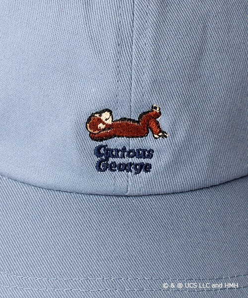 GEORGE'S（ジョージズ）の「【掲載終了】おさるのジョージ ツイルキャップ 子ども（キャップ・キッズ・サックスブルー/ピンク/アイボリー・FREE）」の6枚目の写真