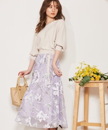 NOELA | フラワープリントシアースカート(スカート)