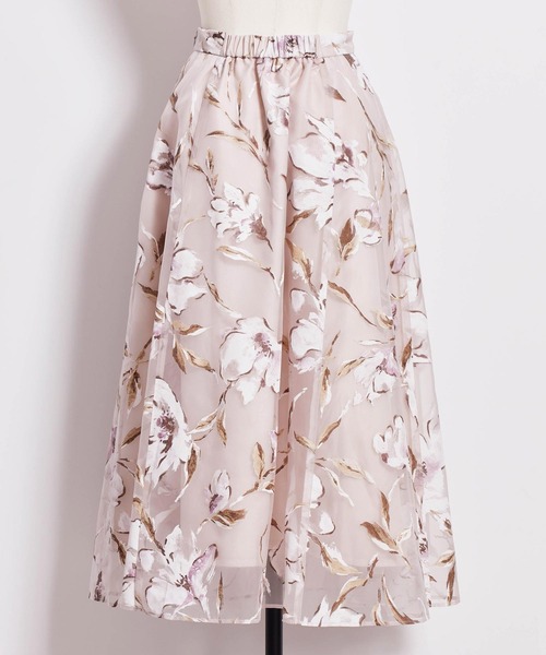 NOELA（ノエラ）の「フラワープリントシアースカート（スカート・レディース・オレンジ/ピンク/サックスブルー・M/S）」の16枚目の写真