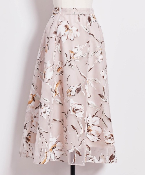 NOELA（ノエラ）の「フラワープリントシアースカート（スカート・レディース・オレンジ/ピンク/サックスブルー・M/S）」の17枚目の写真