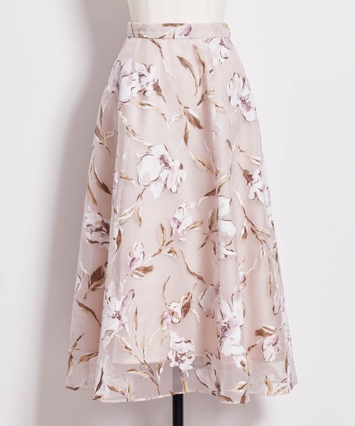 NOELA（ノエラ）の「フラワープリントシアースカート（スカート・レディース・オレンジ/ピンク/サックスブルー・M/S）」の19枚目の写真