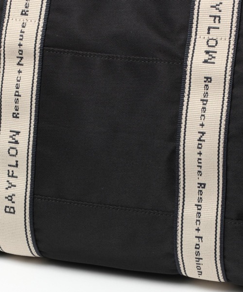 BAYFLOW（ベイフロー）の「ロゴテープ2WAYトートバッグ（トートバッグ・レディース・ブラック/ベージュ・FREE）」の19枚目の写真