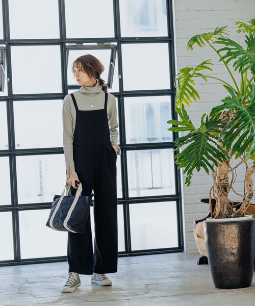 BAYFLOW（ベイフロー）の「ロゴテープ2WAYトートバッグ（トートバッグ・レディース・ブラック/ベージュ・FREE）」の3枚目の写真