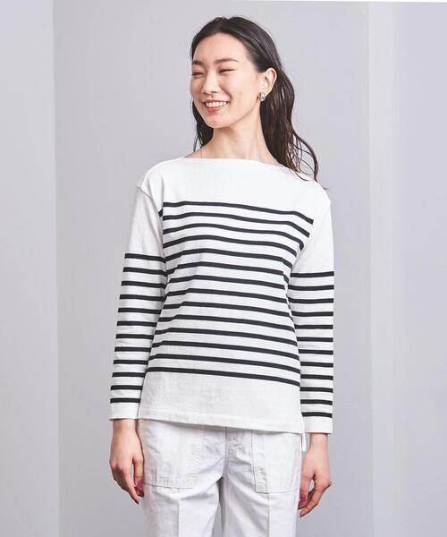 MADISON BLUE(マディソンブルー)の「<MADISON BLUE(マディソンブルー)>BORDER BOAT NECK プルオーバー ■■■(Tシャツ/カットソー・レディース・ネイビー・00/01)」の2枚目の写真