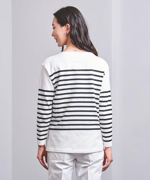 MADISON BLUE(マディソンブルー)の「<MADISON BLUE(マディソンブルー)>BORDER BOAT NECK プルオーバー ■■■(Tシャツ/カットソー・レディース・ネイビー・00/01)」の4枚目の写真