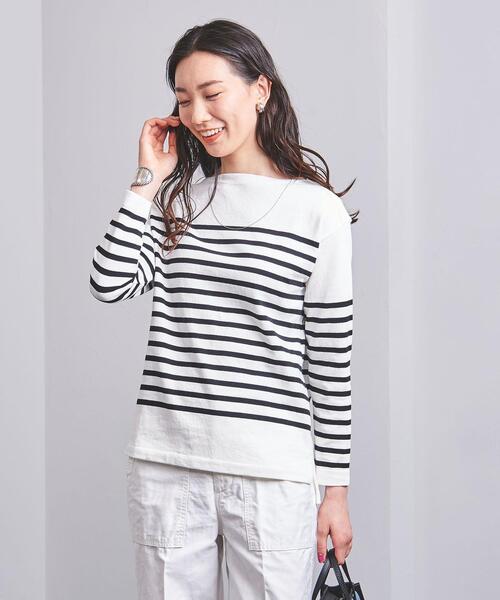 MADISON BLUE(マディソンブルー)の「<MADISON BLUE(マディソンブルー)>BORDER BOAT NECK プルオーバー ■■■(Tシャツ/カットソー・レディース・ネイビー・00/01)」の5枚目の写真