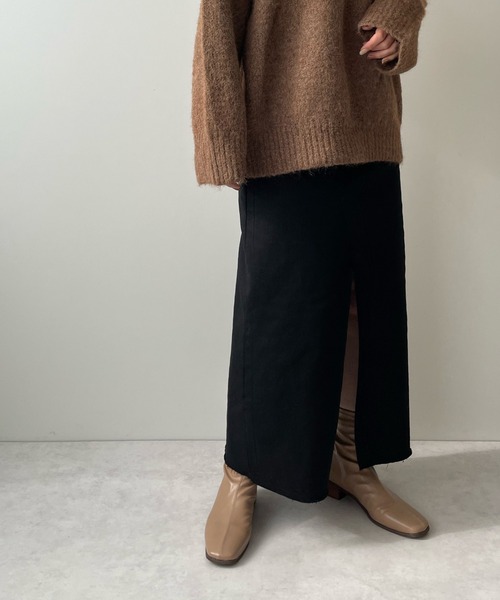 LE MORE（リモア）の「スリットタイトロングスカート（スカート・レディース・ブラック/ブラウン/ベージュ・S/M）」の13枚目の写真