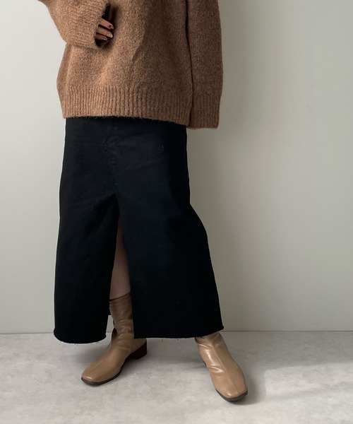 LE MORE（リモア）の「スリットタイトロングスカート（スカート・レディース・ブラック/ブラウン/ベージュ・S/M）」の14枚目の写真