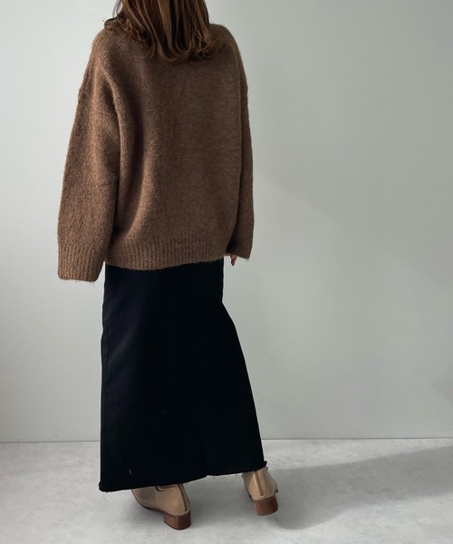 LE MORE（リモア）の「スリットタイトロングスカート（スカート・レディース・ブラック/ブラウン/ベージュ・S/M）」の15枚目の写真