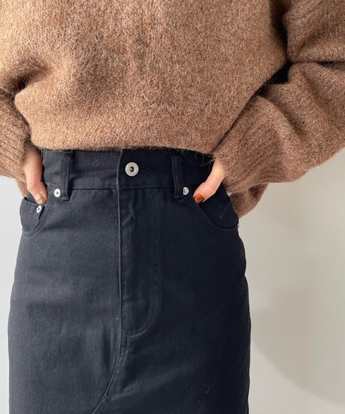 LE MORE（リモア）の「スリットタイトロングスカート（スカート・レディース・ブラック/ブラウン/ベージュ・S/M）」の16枚目の写真