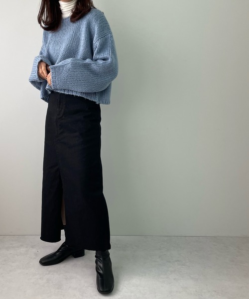 LE MORE（リモア）の「スリットタイトロングスカート（スカート・レディース・ブラック/ブラウン/ベージュ・S/M）」の17枚目の写真