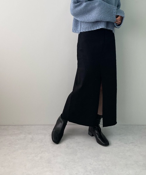 LE MORE（リモア）の「スリットタイトロングスカート（スカート・レディース・ブラック/ブラウン/ベージュ・S/M）」の18枚目の写真