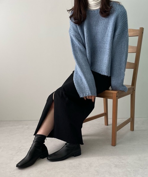 LE MORE（リモア）の「スリットタイトロングスカート（スカート・レディース・ブラック/ブラウン/ベージュ・S/M）」の20枚目の写真