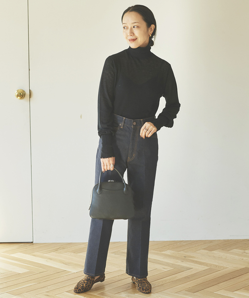 plage（プラージュ）の「【R’IAM】ダメージタートル◆（ニット/セーター・レディース・ホワイト/ブラック/グレー・FREE）」の4枚目の写真