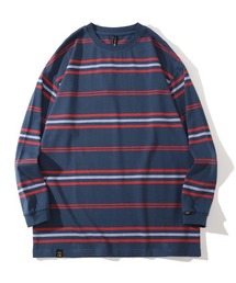 オーバーサイズ マルチボーダー リンガー 長袖T