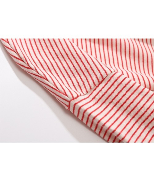 Ressaca(レサーカ)の「オーバーサイズ マルチボーダー リンガー 長袖T(Tシャツ/カットソー・メンズ・ベージュ系/レッド系その他2/ピンク系/ブルー系/グリーン系その他/ブラック系その他3/ホワイト系その他2/ホワイト系その他/レッド系その他/ネイビー系/グリーン系/イエロー系その他/ホワイト系その他3/ブラック系その他2/グリーン系その他2・M/L/XL)」の18枚目の写真