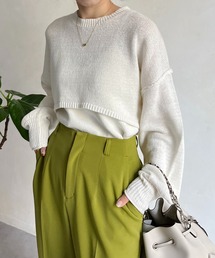 CAPRICIEUX LE'MAGE | 〈セットアイテム〉キャミSETショートニット(ニット/セーター)