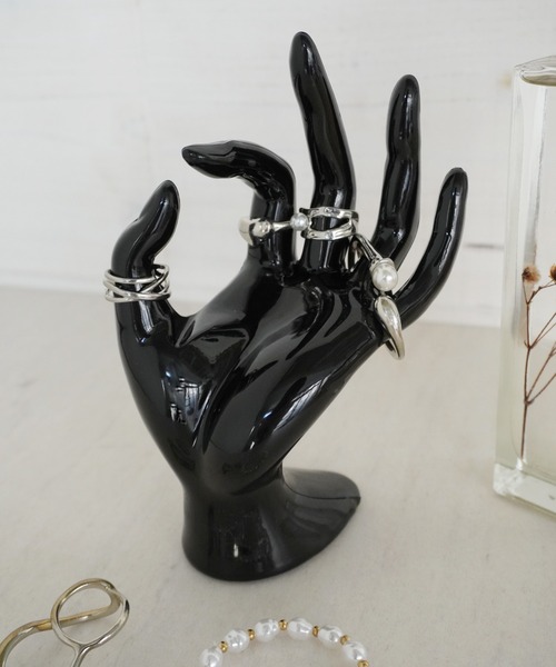 Port(ポート)の「クリア ハンド アクセサリー スタンド(インテリア雑貨・レディース・クリア/スモーク/ブラック/ホワイト・FREE)」の8枚目の写真