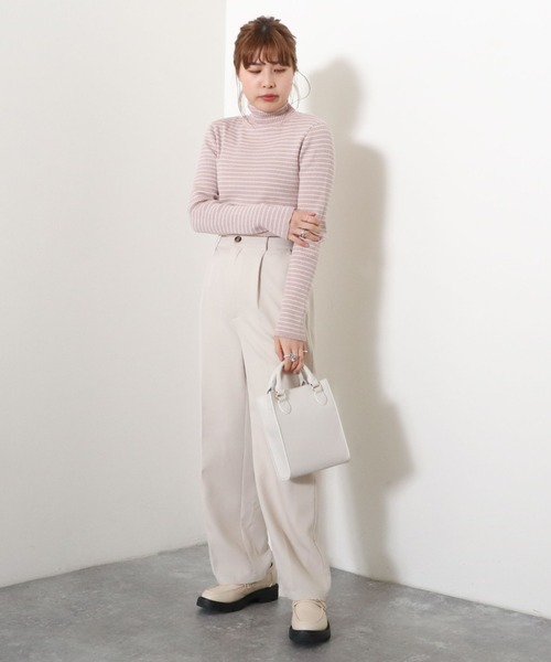 archives(アルシーヴ)の「【入荷禁止】リブボーダータートルネックPO(ニット/セーター・レディース・イエロー/オフホワイト/ブルー/ピンク・MEDIUM)」の15枚目の写真