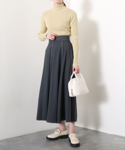 archives(アルシーヴ)の「【入荷禁止】リブボーダータートルネックPO(ニット/セーター・レディース・イエロー/オフホワイト/ブルー/ピンク・MEDIUM)」の12枚目の写真