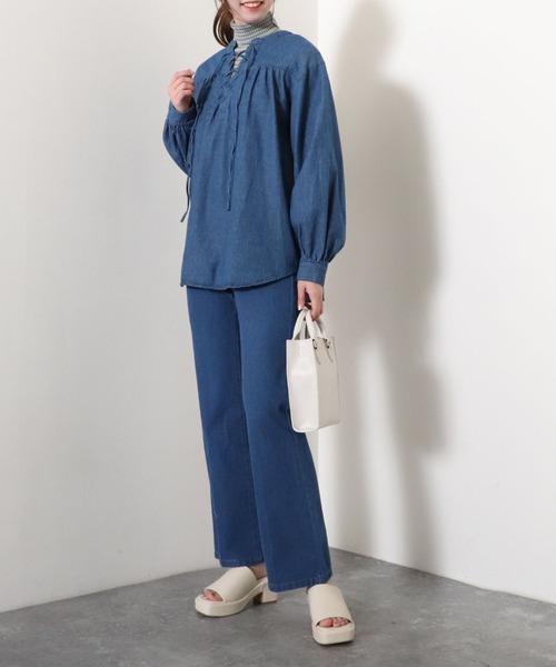 archives(アルシーヴ)の「【入荷禁止】リブボーダータートルネックPO(ニット/セーター・レディース・イエロー/オフホワイト/ブルー/ピンク・MEDIUM)」の19枚目の写真