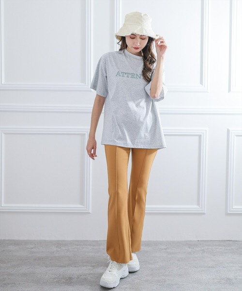 clear(クリア)の「×ストレッチピンタックカラーフレアパンツ(スラックス・レディース・ブラック/ピンク/アイボリー/グリーン系その他/キャメル/オリーブ/テラコッタ・S/M)」の14枚目の写真