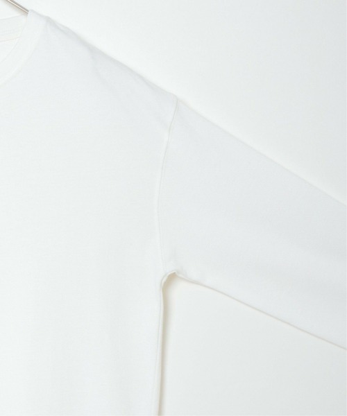 ikka（イッカ）の「コットンUSA裾ラウンドT（Tシャツ/カットソー・レディース・チャコールグレー/ベージュ/オフホワイト・L/M）」の6枚目の写真