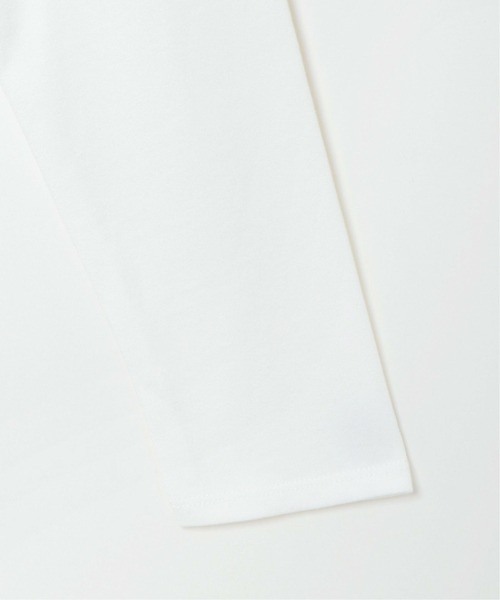 ikka（イッカ）の「コットンUSA裾ラウンドT（Tシャツ/カットソー・レディース・チャコールグレー/ベージュ/オフホワイト・L/M）」の7枚目の写真