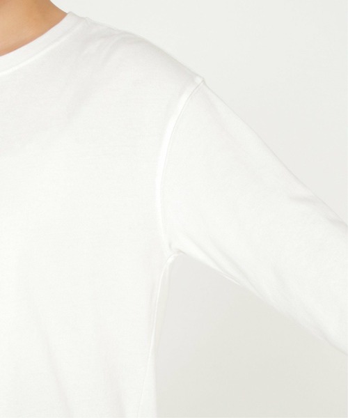 ikka（イッカ）の「コットンUSA裾ラウンドT（Tシャツ/カットソー・レディース・チャコールグレー/ベージュ/オフホワイト・L/M）」の20枚目の写真