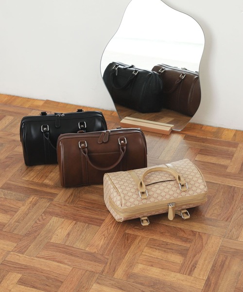 SENSE OF PLACE by URBAN RESEARCH（センスオブプレイスバイアーバンリサーチ）の「ボストンバッグ（ボストンバッグ・レディース・ベージュ系その他/ブラウン/ブラック・ONE）」の4枚目の写真